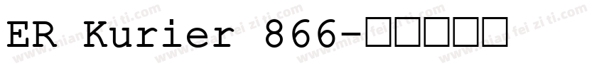 ER Kurier 866字体转换